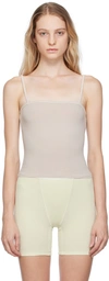 Skims Square Neck Camisole In Stone