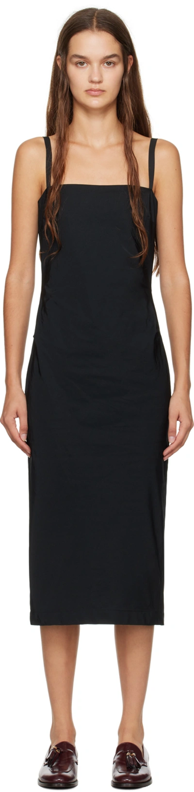 Max Mara Black Douglas Midi Dress In 001 Black