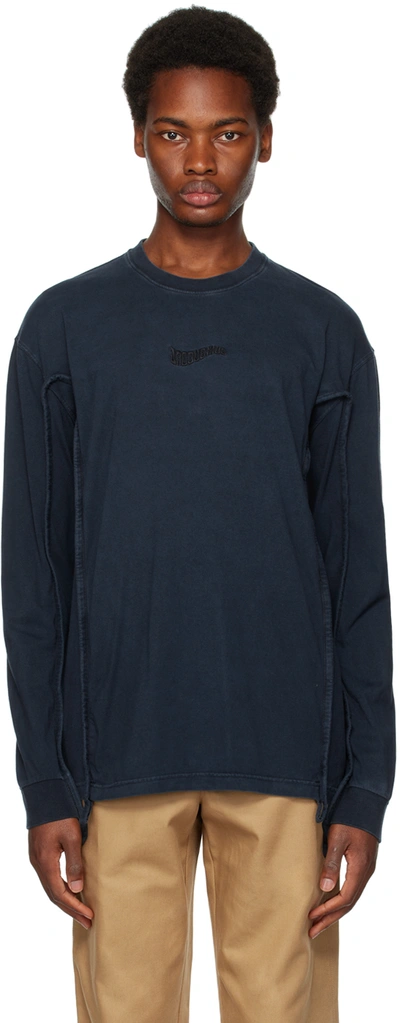 Jacquemus Navy Le Chouchou 'le T-shirt Camargue' Long Sleeve T-shirt In Blue
