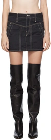 Isabel Marant Étoile Black Dilda Miniskirt In 02fk Faded Black