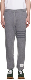 THOM BROWNE GRAY 4-BAR SWEATPANTS