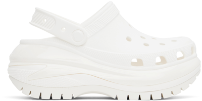 Crocs White Mega Crush Clogs