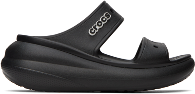 Crocs Womens  Classic Crush Sandal In Black/black
