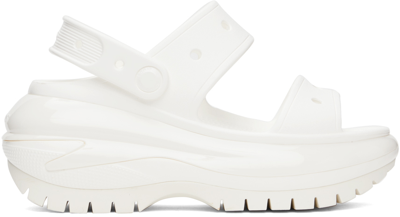 Crocs White Mega Crush Sandals