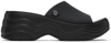 Crocs Women's Skyline Slide Sandals From Finish Line In Black