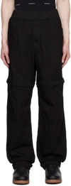GIVENCHY BLACK ZIP OFF JEANS