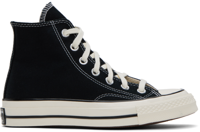 Converse Black Chuck 70 High Top Sneakers In Black/black