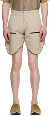 OLLY SHINDER BEIGE SCOUT SHORTS