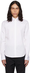 WOOYOUNGMI WHITE SPREAD COLLAR SHIRT
