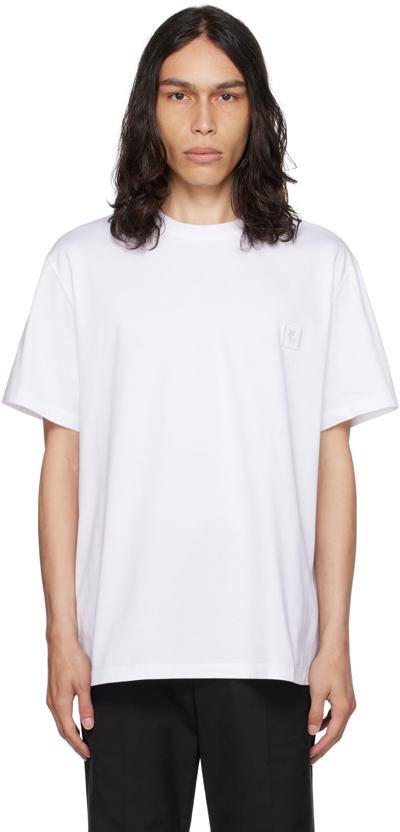 Wooyoungmi White Beads T-shirt In White 701w