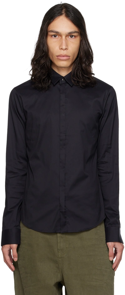 Wooyoungmi Black Button Up Shirt In Black 805b