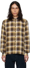Ymc You Must Create Curtis Checked Shirt In 20-brown Multi