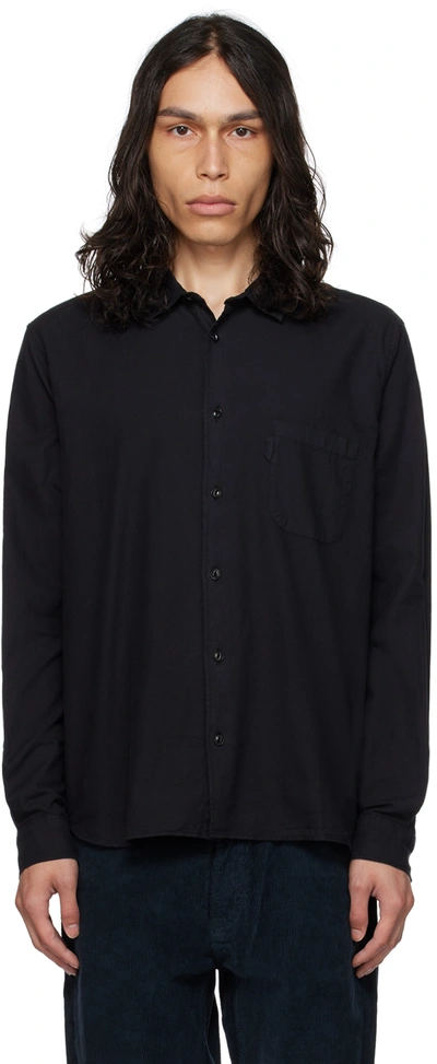 Ymc You Must Create Curtis Long-sleeved Shirt In Black