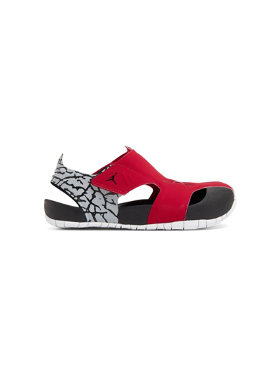 Nike Kids' Jordan Flare Cut-out Sandals In Red