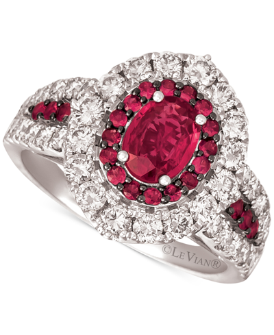 Le Vian Ruby (1-1/5 Ct. T.w.) & Diamond (1-1/4 Ct. T.w.) Ring In 14k Rose Gold (also Available In Yellow Gol In White Gold