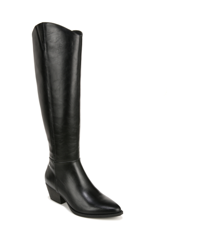 Lifestride Reese High Shaft Boots In Black Faux Leather