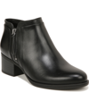 Naturalizer Karol Womens Faux Leather Side-zip Ankle Boots In Black Faux Leather