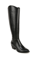 Lifestride Reese Wide Calf High Shaft Boots In Black Faux Leather