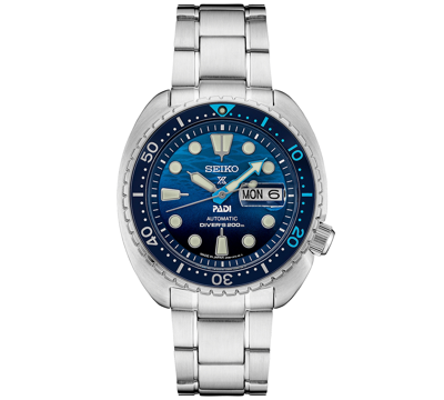 Seiko Men's Automatic Prospex Padi Special Edition Stainless Steel Bracelet Watch 45mm In Blue