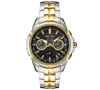 Seiko Men's Chronograph Coutura Two-tone Stainless Steel Bracelet Watch 42mm In Black
