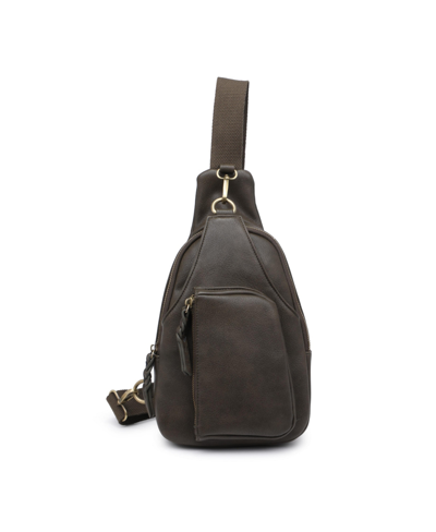 Urban Expressions Wendall Sling Backpack In Olive