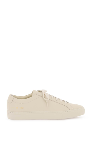 Common Projects 20mm Original Achilles Leather Trainers In Beige