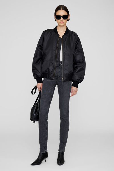 Anine Bing Leon Bomber In Black