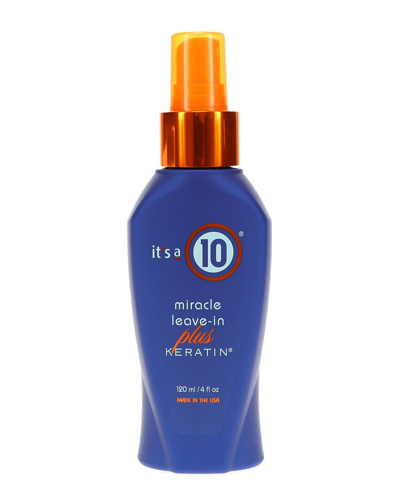 It's A 10 4oz Miracle Leave-in Plus Keratin In Transparent