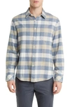 Rails Forrest Check Flannel Button-up Shirt In Mist Birch Oat Heather
