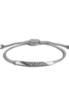 John Hardy Classic Chain Twisted Slider Bracelet In Silver