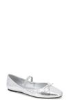 Kenneth Cole New York Myra Ballet Flat In Silver - Manmade