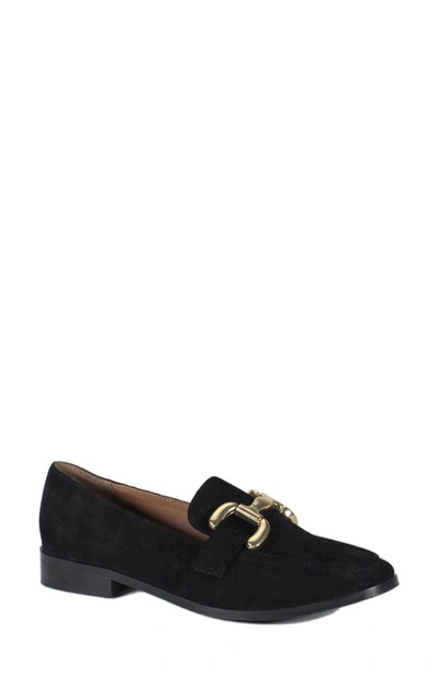 Diba True About It Loafer In Black Suede