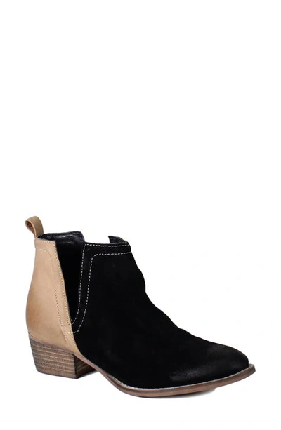 Diba True Stop By Bootie In Black/ Cognac