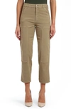 Mavi Jeans Luisa Luxe Twill Ankle Pants In Beige Luxe Twill