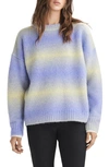 Rag & Bone Holly Crewneck Sweater In Purple Multi