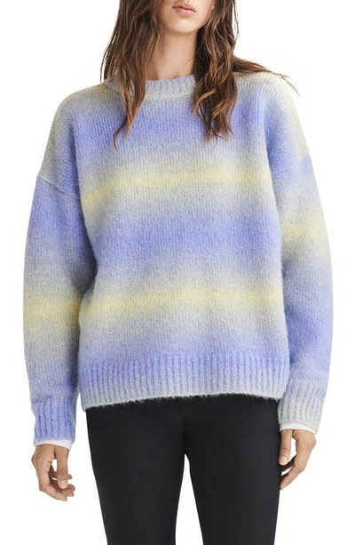 Rag & Bone Holly Crewneck Sweater In Purple