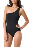 TOMMY BAHAMA PEARL ONE-SHOULDER ONE-PIECE SWIMSUIT
