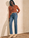 Faherty Stretch Terry Wide Leg Pants In Riverton
