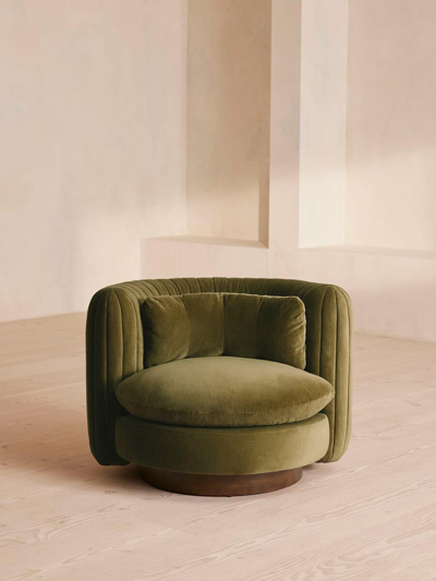 Soho Home Vivienne Armchair In Green