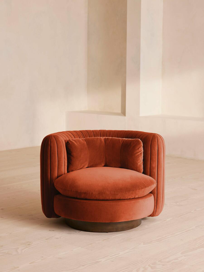 Soho Home Vivienne Armchair In Orange