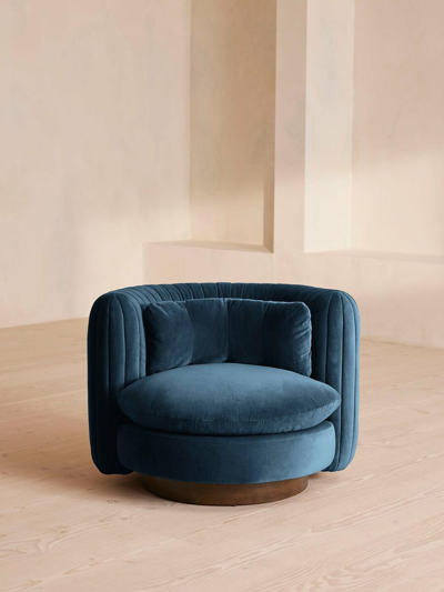 Soho Home Vivienne Armchair In Blue