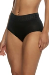 Felina Serene 3-pack Lace Trim Briefs In Black