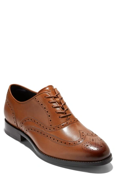 Cole Haan Broadway Wingtip In British Tan