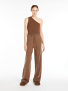 MAX MARA WOOL AND CASHMERE ONE-SHOULDER TOP