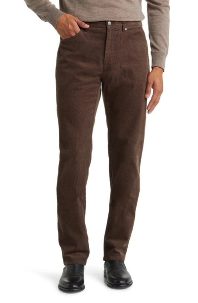 Peter Millar Superior Soft Corduroy Five-pocket Pants In Espresso