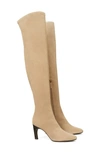 Tory Burch Over The Knee Boot In Noisette/coco