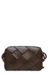 Bottega Veneta Small Intreccio Leather Camera Bag In 2132 Fondant-gold
