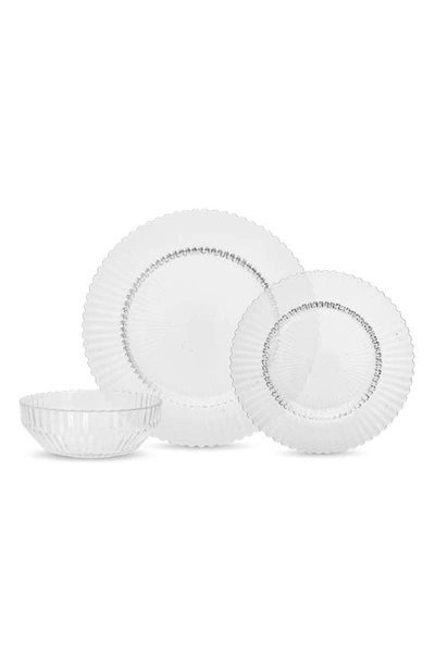 Fortessa Archie 12-piece Dinnerware Set In Clear