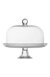 Fortessa Jupiter Pink 13" Cake Stand And Dome Set In Clear