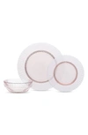 Fortessa Archie 12-piece Pink Dinnerware Set In Pink